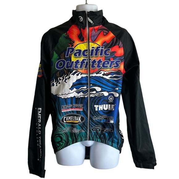 Canari Cycling Jacket Size XL Full Zip Back Zipper Pocket - Picture 1 of 9
